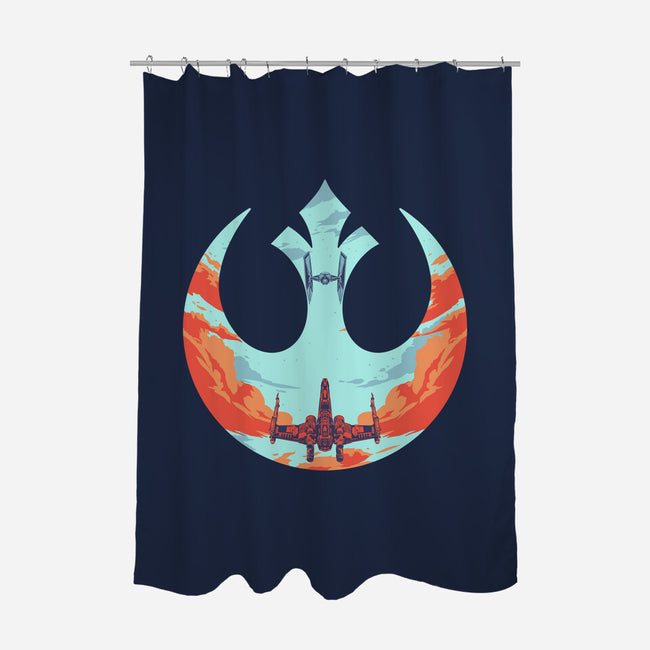 Rebel Fighter-None-Polyester-Shower Curtain-RamenBoy