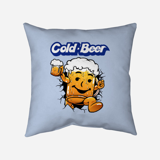 Cold Beer-None-Removable Cover-Throw Pillow-joerawks