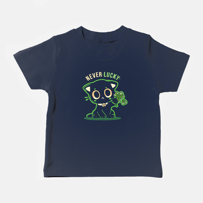 Never Lucky-Baby-Basic-Tee-TechraNova