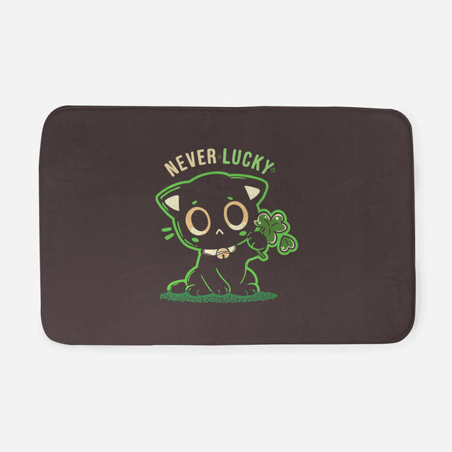 Never Lucky-None-Memory Foam-Bath Mat-TechraNova