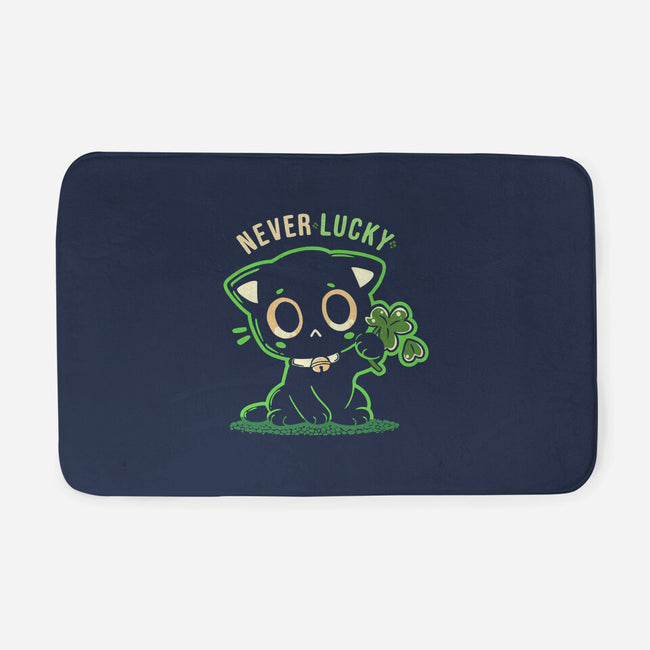 Never Lucky-None-Memory Foam-Bath Mat-TechraNova