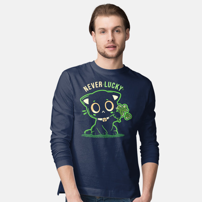 Never Lucky-Mens-Long Sleeved-Tee-TechraNova