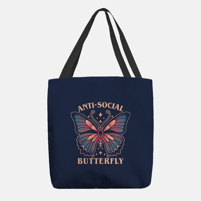 Anti-Social Butterfly-None-Basic Tote-Bag-fanfreak1