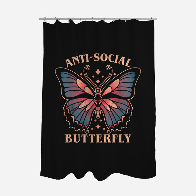 Anti-Social Butterfly-None-Polyester-Shower Curtain-fanfreak1