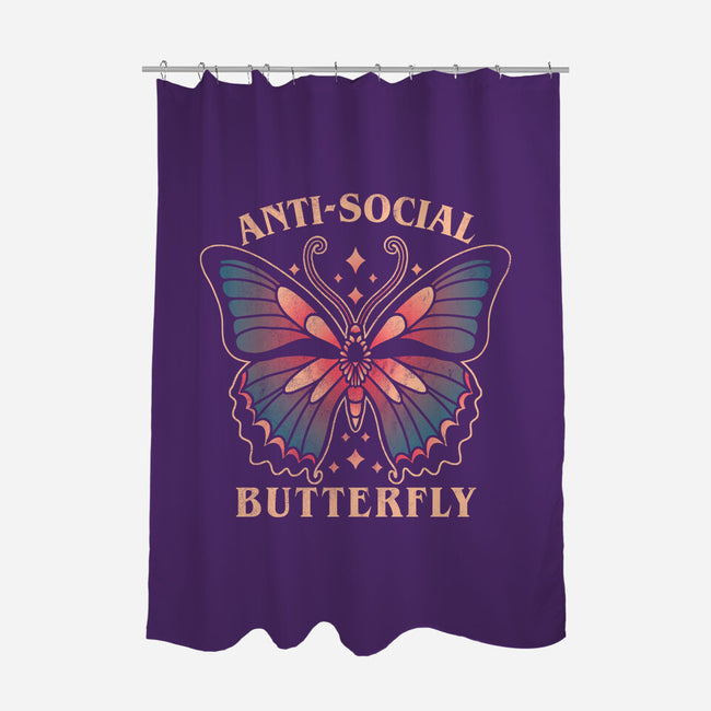 Anti-Social Butterfly-None-Polyester-Shower Curtain-fanfreak1