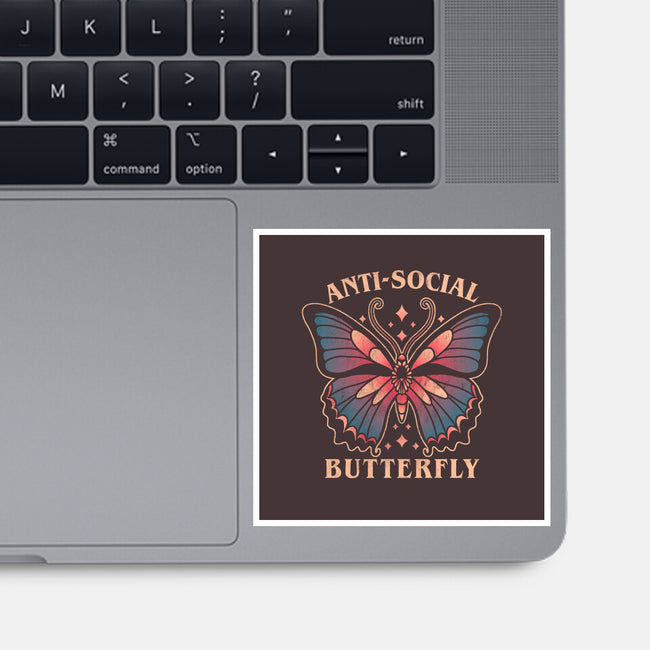 Anti-Social Butterfly-None-Glossy-Sticker-fanfreak1