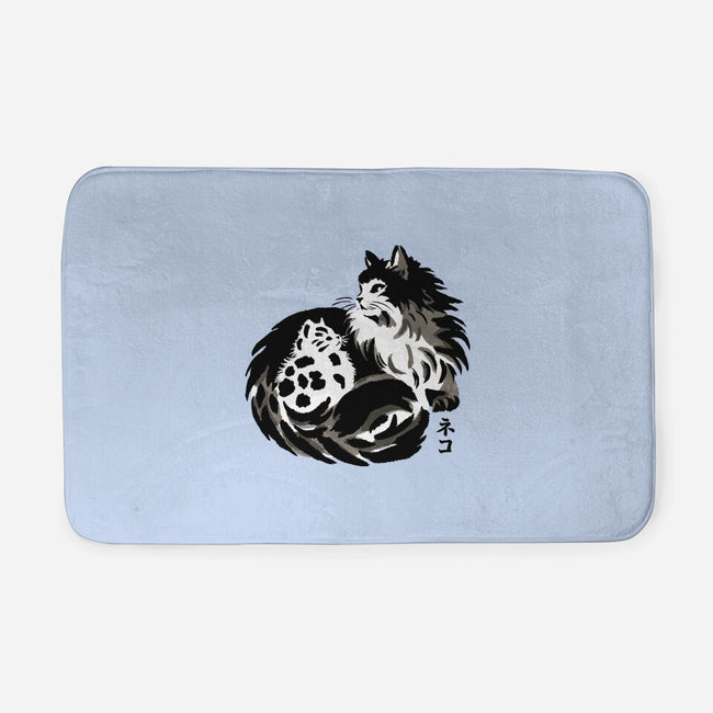 Sumi-e Cats-None-Memory Foam-Bath Mat-fanfreak1