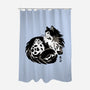 Sumi-e Cats-None-Polyester-Shower Curtain-fanfreak1