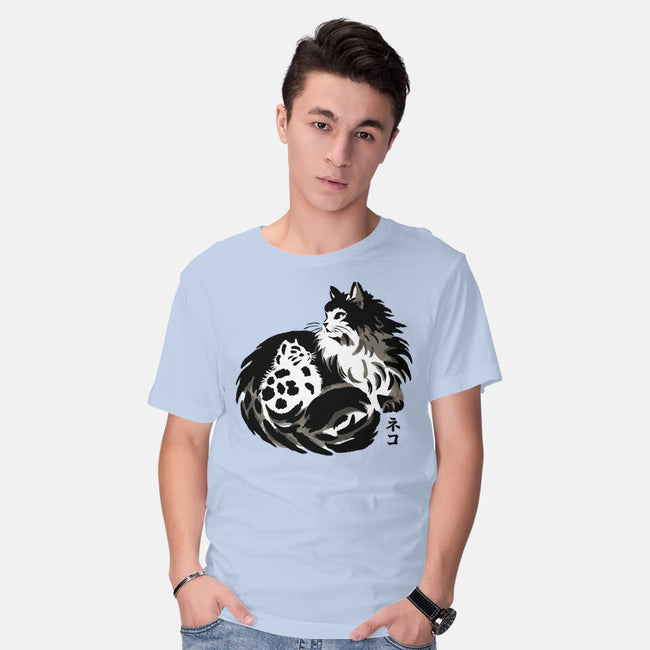 Sumi-e Cats-Mens-Basic-Tee-fanfreak1