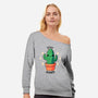 Stay Sharp-Womens-Off Shoulder-Sweatshirt-fanfreak1