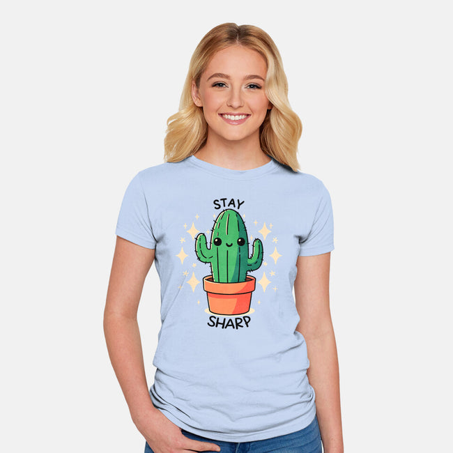 Stay Sharp-Womens-Fitted-Tee-fanfreak1