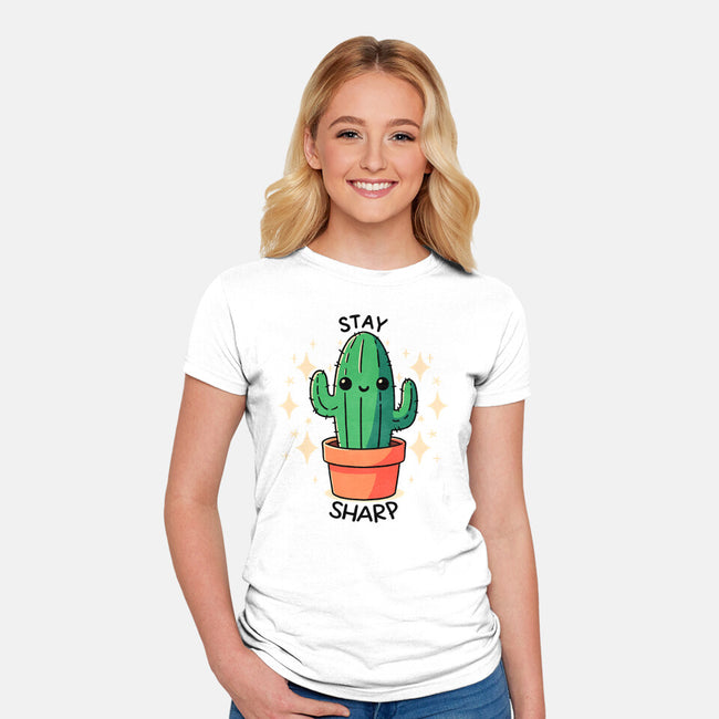 Stay Sharp-Womens-Fitted-Tee-fanfreak1