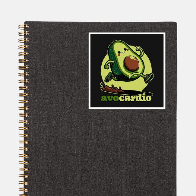 Avocado Exercise-None-Glossy-Sticker-Studio Mootant