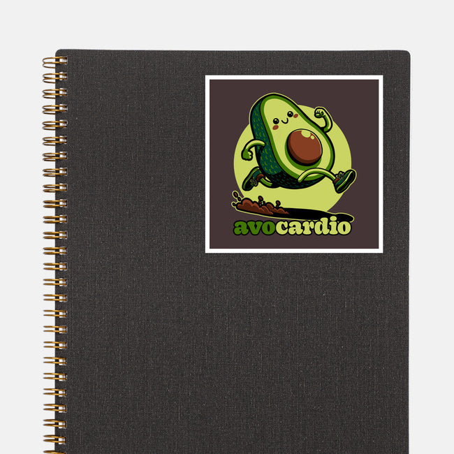 Avocado Exercise-None-Glossy-Sticker-Studio Mootant