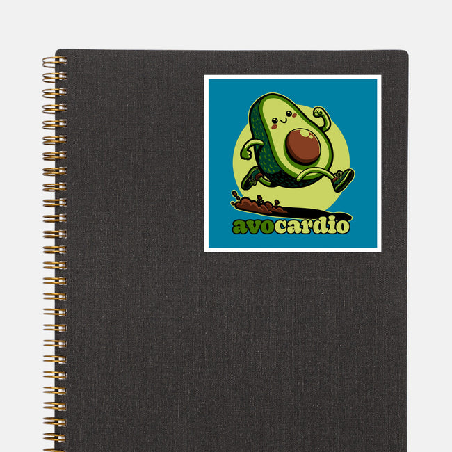 Avocado Exercise-None-Glossy-Sticker-Studio Mootant