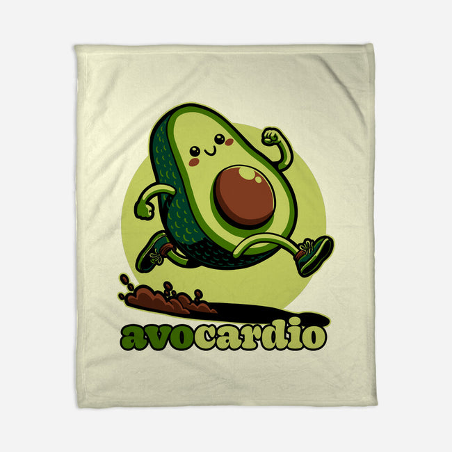 Avocado Exercise-None-Fleece-Blanket-Studio Mootant