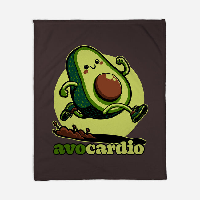 Avocado Exercise-None-Fleece-Blanket-Studio Mootant