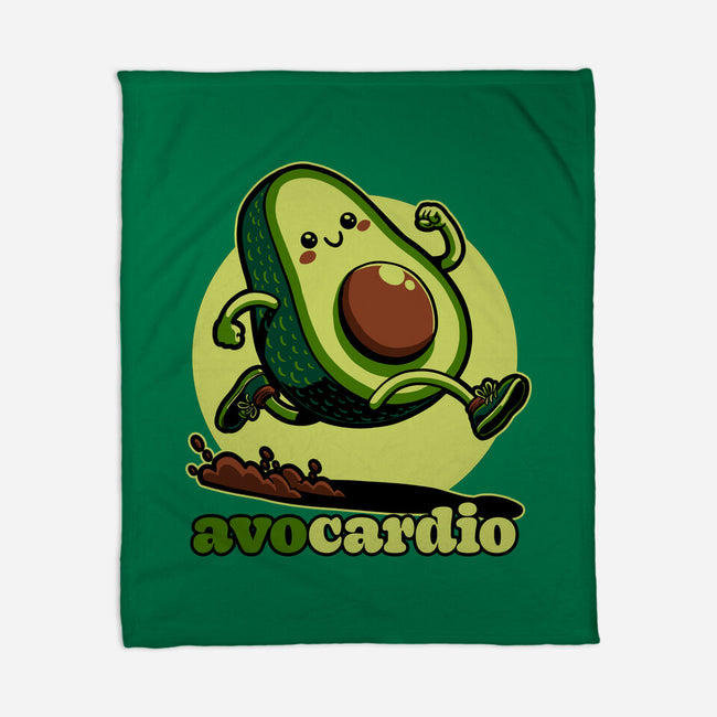 Avocado Exercise-None-Fleece-Blanket-Studio Mootant