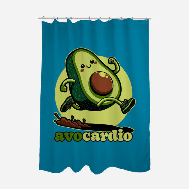 Avocado Exercise-None-Polyester-Shower Curtain-Studio Mootant