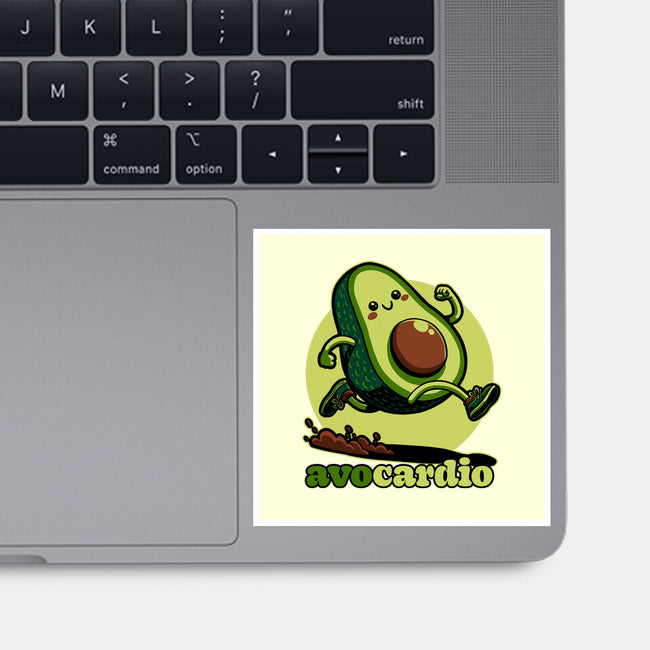 Avocado Exercise-None-Glossy-Sticker-Studio Mootant