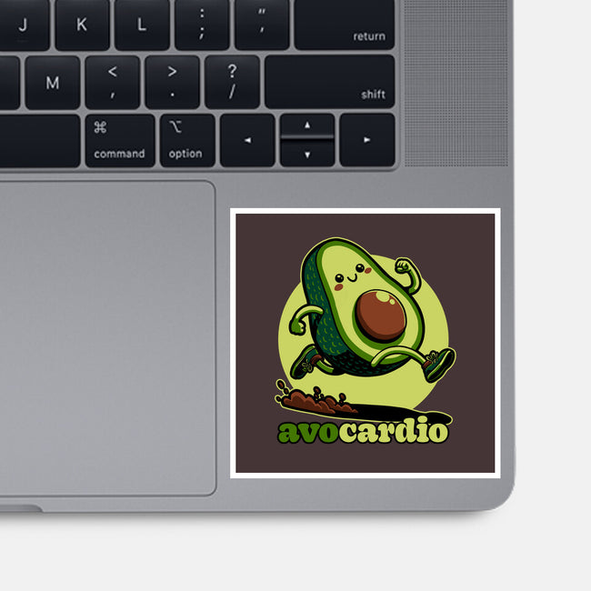 Avocado Exercise-None-Glossy-Sticker-Studio Mootant