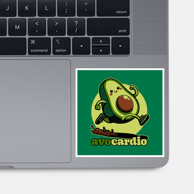 Avocado Exercise-None-Glossy-Sticker-Studio Mootant