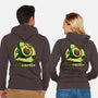 Avocado Exercise-Unisex-Zip-Up-Sweatshirt-Studio Mootant