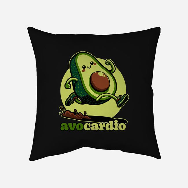 Avocado Exercise-None-Removable Cover-Throw Pillow-Studio Mootant