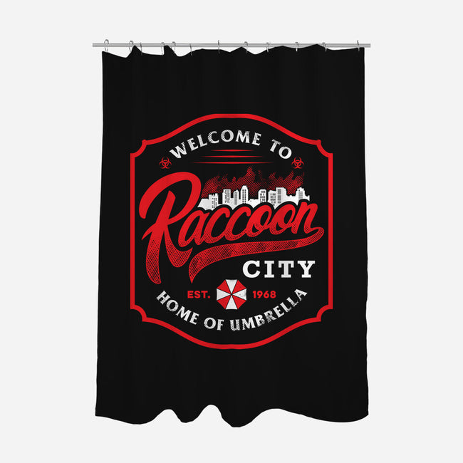 Raccoon City-None-Polyester-Shower Curtain-arace