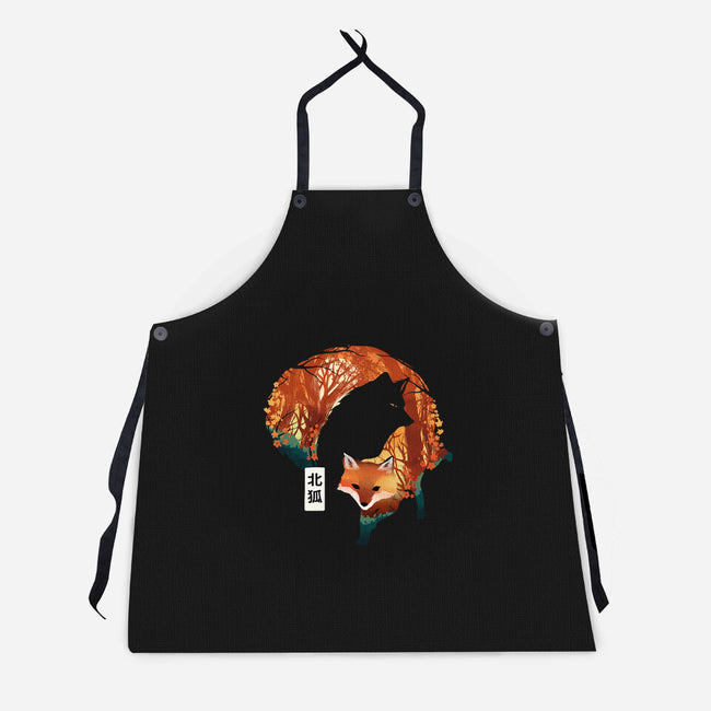 The Clever Fox-Unisex-Kitchen-Apron-dandingeroz