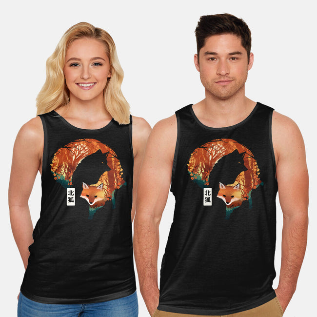 The Clever Fox-Unisex-Basic-Tank-dandingeroz