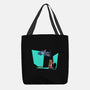 Alien And Girl-None-Basic Tote-Bag-zascanauta