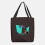 Alien And Girl-None-Basic Tote-Bag-zascanauta