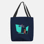 Alien And Girl-None-Basic Tote-Bag-zascanauta