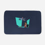 Alien And Girl-None-Memory Foam-Bath Mat-zascanauta