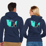 Alien And Girl-Unisex-Zip-Up-Sweatshirt-zascanauta