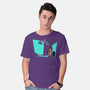 Alien And Girl-Mens-Basic-Tee-zascanauta