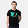 Alien And Girl-Mens-Premium-Tee-zascanauta