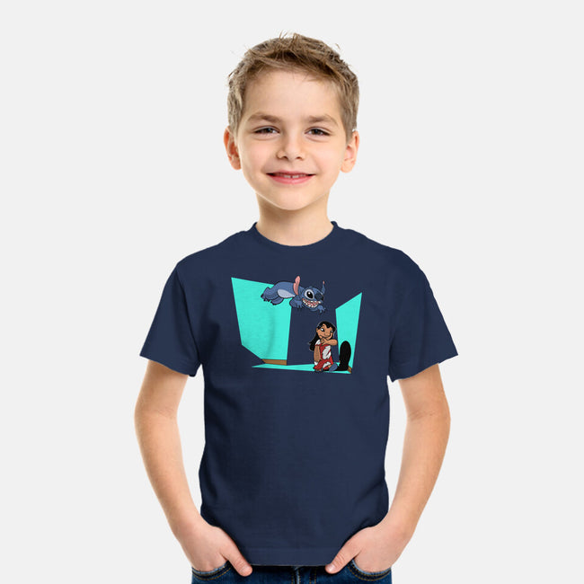 Alien And Girl-Youth-Basic-Tee-zascanauta