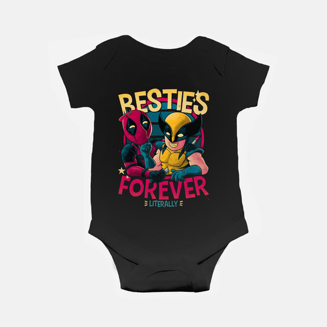 Besties Forever-Baby-Basic-Onesie-teesgeex