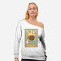 The Coffee Tarot-Womens-Off Shoulder-Sweatshirt-tobefonseca