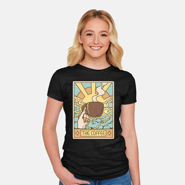 The Coffee Tarot-Womens-Fitted-Tee-tobefonseca