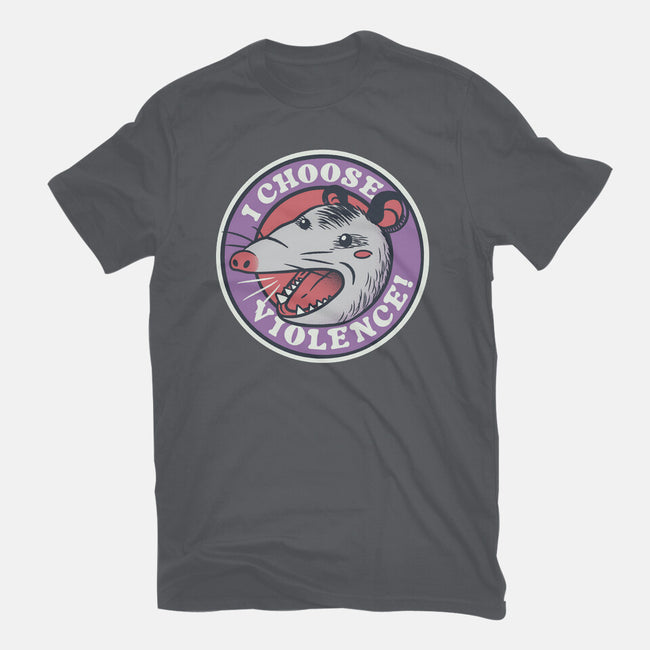 I Choose Violence Opossum-Mens-Basic-Tee-tobefonseca