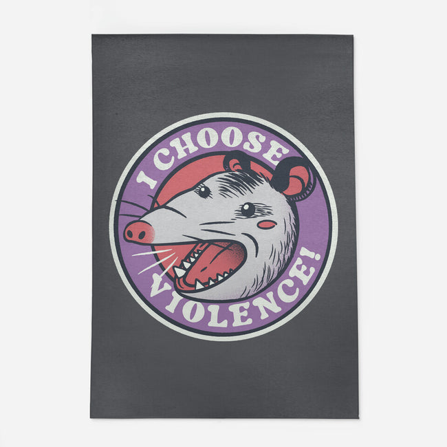 I Choose Violence Opossum-None-Indoor-Rug-tobefonseca