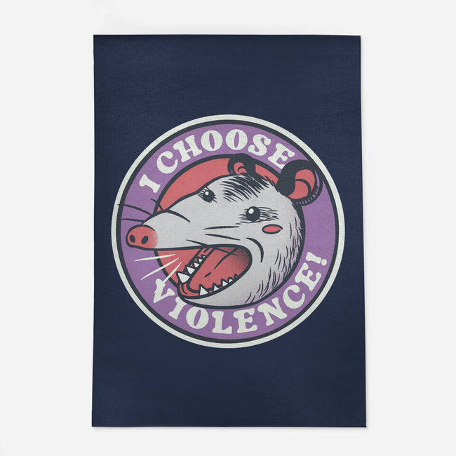 I Choose Violence Opossum-None-Indoor-Rug-tobefonseca