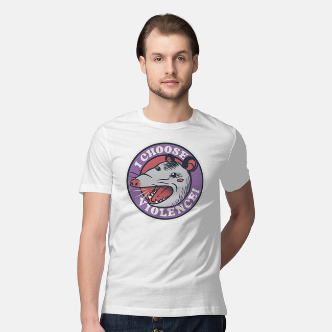 I Choose Violence Opossum-Mens-Premium-Tee-tobefonseca