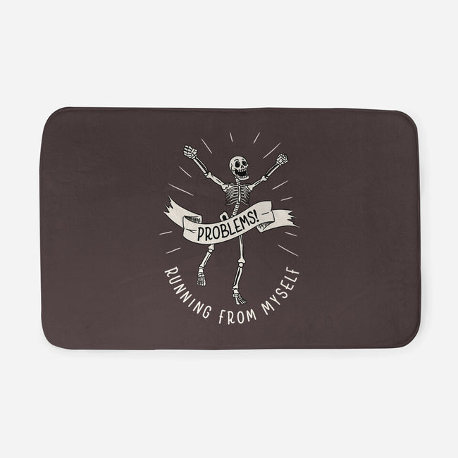 Running From Myself Skeleton-None-Memory Foam-Bath Mat-tobefonseca