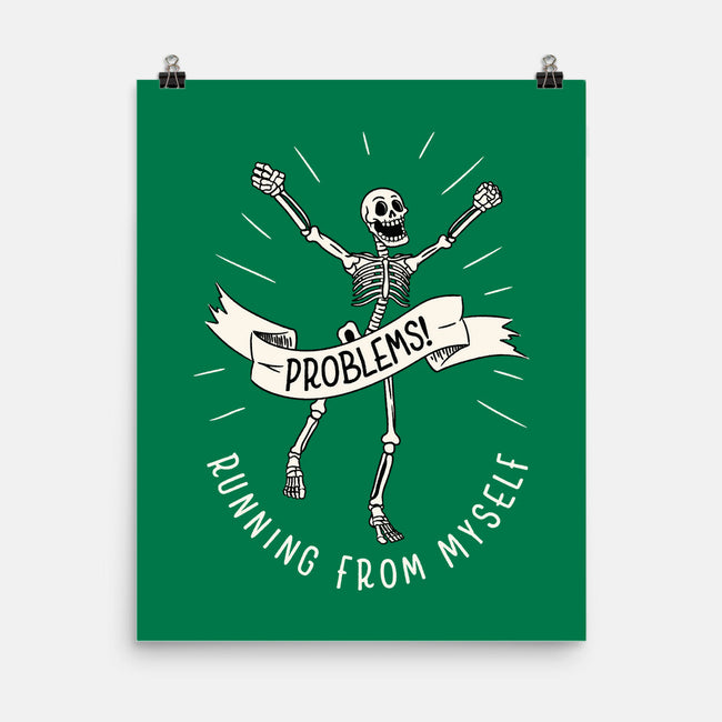 Running From Myself Skeleton-None-Matte-Poster-tobefonseca