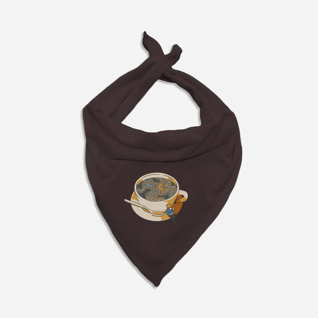 Starry Night Coffee-Dog-Bandana-Pet Collar-tobefonseca