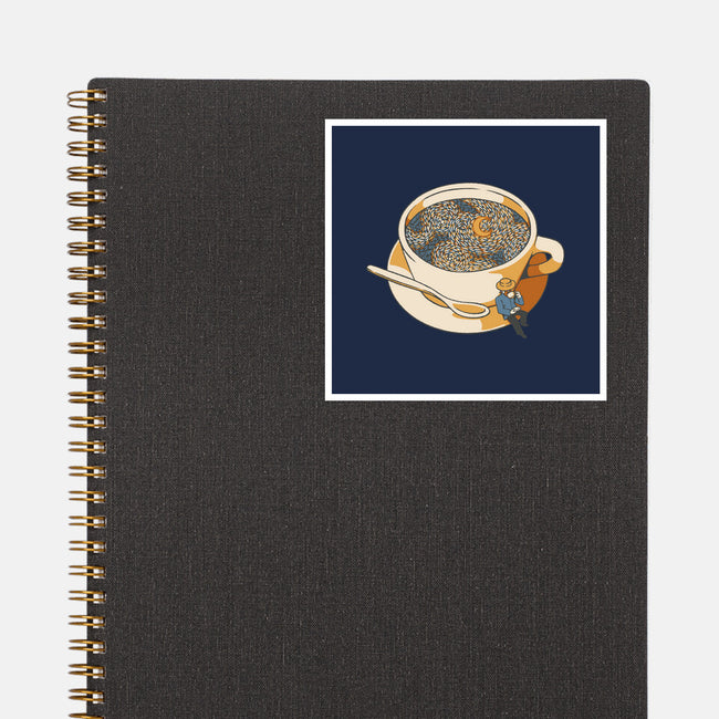 Starry Night Coffee-None-Glossy-Sticker-tobefonseca